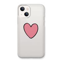 Hartje: iPhone 13 mini Transparant Hoesje