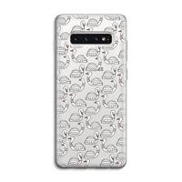 Zwanen: Samsung Galaxy S10 4G Transparant Hoesje