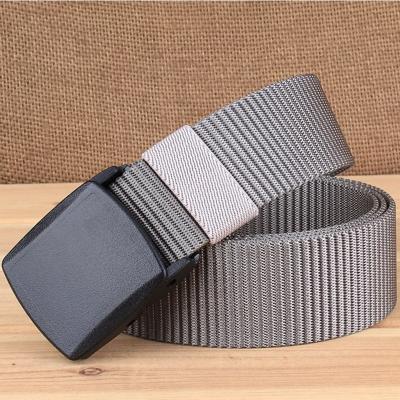 YKK 3.8 cm breed outdoor paardrijden wandelen sport casual stijl multifunctionele nylon taille gordel (grijs)