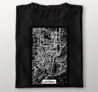 Amsterdam topografische kaart T-shirt