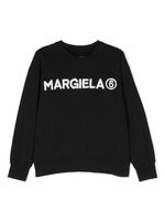 MM6 Maison Margiela Kids sweat en coton à logo imprimé - Noir