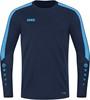 JAKO 8823 Sweater Power - Marine/Hemelsblauw - L