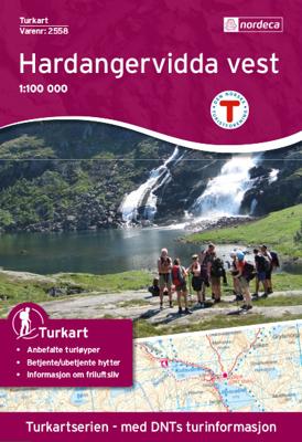 Wandelkaart 2558 Turkart Hardangervidda Vest | Nordeca