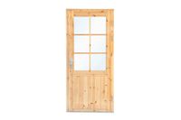 Extra hoge en brede enkele deur 99x209 cm 28-70 mm - rechtsdraaiend- - Hout- Tuindeco