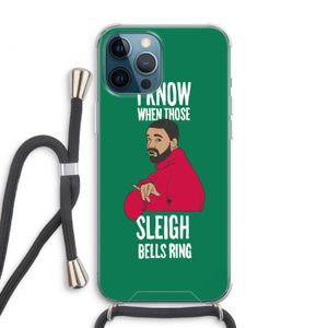 Sleigh Bells Ring: iPhone 12 Pro Max Transparant Hoesje met koord