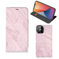 iPhone 12 Pro Max Standcase Marble Pink - Origineel Cadeau Vriendin