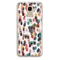 Tropical Dots: Samsung Galaxy J6 (2018) Transparant Hoesje