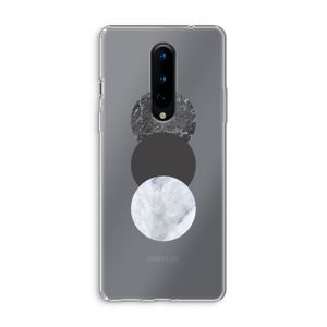 Marmeren cirkels: OnePlus 8 Transparant Hoesje