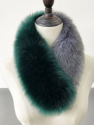 Vintage Casual Style Contrasting Faux Fur Scarf Autumn Winter Warm and Windproof Accessories