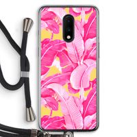 Pink Banana: OnePlus 7 Transparant Hoesje met koord