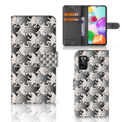 Samsung Galaxy A41 | Telefoonhoesje | Met pasjeshouder | Salamander Grey