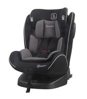 BabyGO Kinder-autostoel Nova 360°rotatie, in hoogte verstelbare hoofdsteun (Grijs)