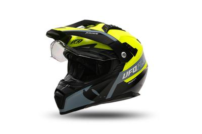 UFO PLAST Helmet aries s yellow/black
