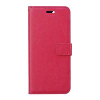 Basey Samsung Galaxy A02s Hoesje Book Case Kunstleer Cover Hoes - Donkerroze - thumbnail