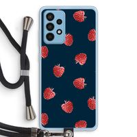 Framboosjes: Samsung Galaxy A52 Transparant Hoesje met koord
