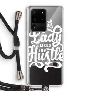 Hustle Lady: Samsung Galaxy S20 Ultra Transparant Hoesje met koord