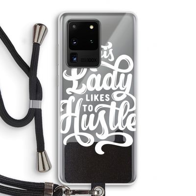 Hustle Lady: Samsung Galaxy S20 Ultra Transparant Hoesje met koord