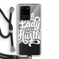 Hustle Lady: Samsung Galaxy S20 Ultra Transparant Hoesje met koord