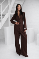 Unique The Label Rosie Set Dames Donkerbruin - Maat S - Kleur: DonkerbruinBruin | Soccerfanshop