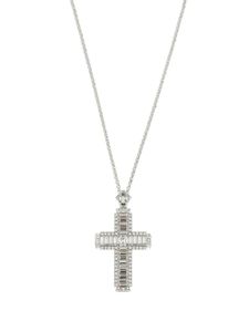 Dolce & Gabbana collier à pendentif croix strassé KIM DOLCE&GABBANA - Argent