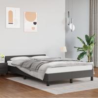 Bedframe zonder matras 120x190 cm kunstleer grijs - thumbnail