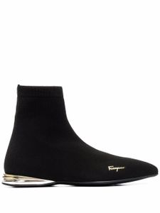 Ferragamo bottines Missy à logo - Noir