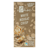 White nougat crisp vegan bio 80 Gram