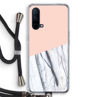 A touch of peach: OnePlus Nord CE 5G Transparant Hoesje met koord