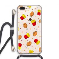 Chicken 'n Fries: iPhone 8 Plus Transparant Hoesje met koord