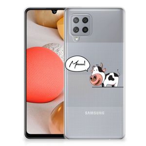 Samsung Galaxy A42 Telefoonhoesje met Naam Cow