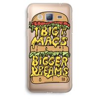 Big Macs Bigger Dreams: Samsung Galaxy J3 (2016) Transparant Hoesje