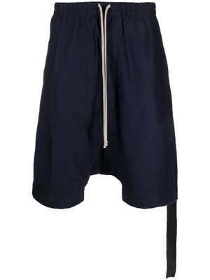 Rick Owens DRKSHDW short Rick's Bela en coton - Bleu