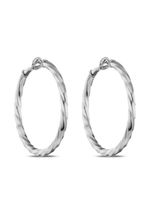 David Yurman boucles d'oreilles Cable Edge en argent sterling - thumbnail