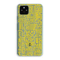 Majorelle Blue Print: Google Pixel 5a 5G Transparant Hoesje