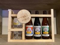 Praght Houtcadeau (pio,bock, tripel +glas)