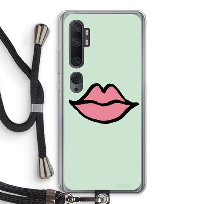 Kusje: Xiaomi Mi Note 10 Transparant Hoesje met koord