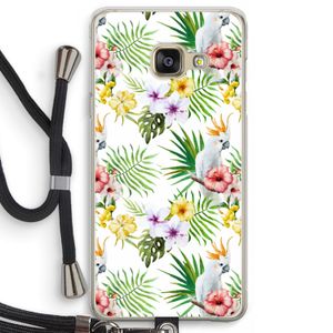 Gele kuif: Samsung Galaxy A3 (2016) Transparant Hoesje met koord