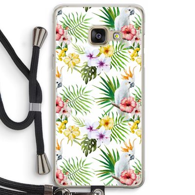 Gele kuif: Samsung Galaxy A3 (2016) Transparant Hoesje met koord