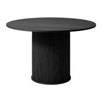 by fonQ Alon Eettafel Ø 120 cm - Zwart Eiken