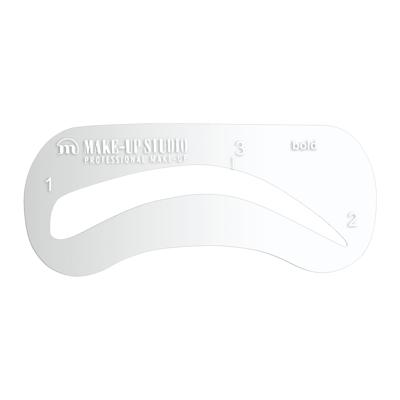 Make-Up Studio Accessoire Brows Brow Stencil Bold 1Stuks Make-Up Studio Accessoire Brows Brow Stencil Bold 1Stuks
