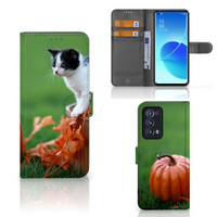 OPPO Reno 6 Pro Plus 5G Telefoonhoesje met Pasjes Kitten - thumbnail