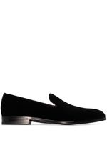 Dolce & Gabbana chaussons Leonardo en velours - Noir - thumbnail