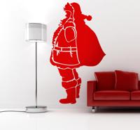 Kerstman sillhoutte sticker