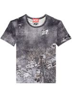 Diesel t-shirt T-Uncski à imprimé abstrait - Gris