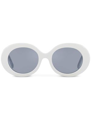 Dolce & Gabbana Eyewear lunettes de soleil à monture ronde - Blanc