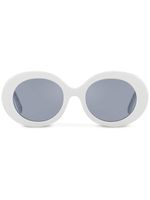 Dolce & Gabbana Eyewear lunettes de soleil à monture ronde - Blanc - thumbnail