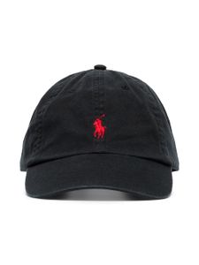 Polo Ralph Lauren casquette en coton à logo brodé - Noir