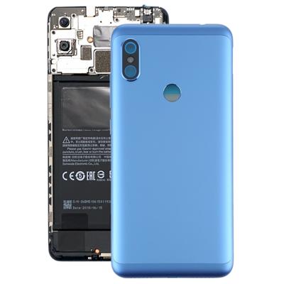 Batterij achtercover met Zijkleutels voor Xiaomi Redmi Note 6 Pro (blauw)
