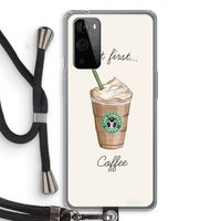 But first coffee: OnePlus 9 Pro Transparant Hoesje met koord