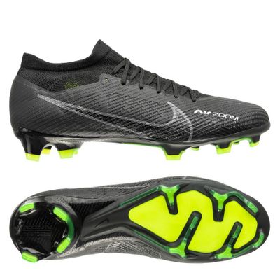 Nike Air Zoom Mercurial Vapor 15 Pro FG Shadow - Zwart/Grijs/Wit/Neon